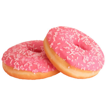 Donut PNG,  Pink donut isolated, Pink Donut Delight