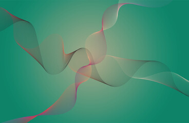 abstract green background with lines