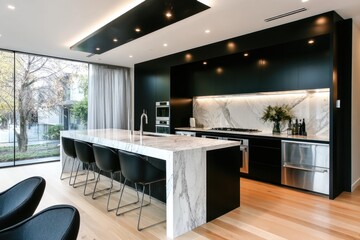 Modern Kitchen Design Ideas With Black and White Color Palettes