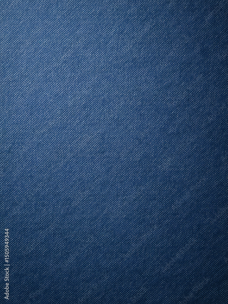 Poster blue denim background features textured weave provides clean copy space text overlays