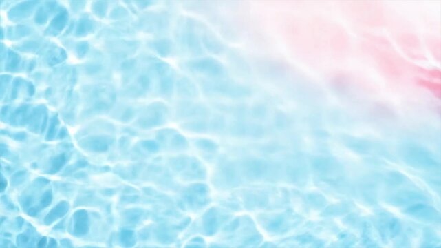 ゆらゆら揺らめく透明な海の水面