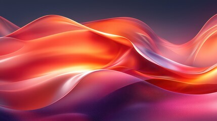Vibrant Abstract Waves of Color Flowing in Elegant Fluid Movement