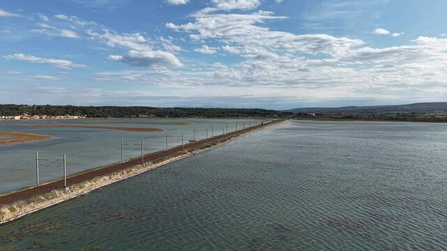 Ligne de chemin de fer entre Leucate La Franqui et Narbonne 