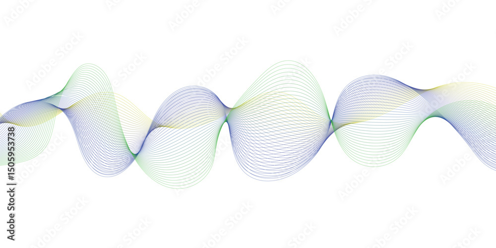 Aufkleber Abstract flowing wave lines. Design element for technology, science, modern concept.vector eps 10
Abstract colorful flow wave design background vector
