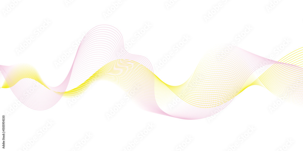 Aufkleber Abstract flowing wave lines. Design element for technology, science, modern concept.vector eps 10
Abstract colorful flow wave design background vector
