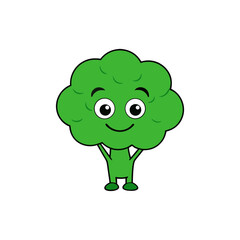 Fototapeta premium Broccoli cartoon vector