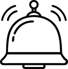 vector illustration of a bell