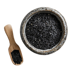 Black Sesame Seeds A Culinary Delight isolated on transparent background