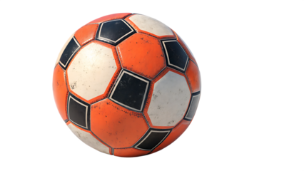 soccer ball isolated on a transparent on white background PNG	

