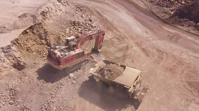 Mining Operations in the Atacama &ndash; Excavators, Drills, and Haul Trucks in Action