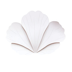 Elegant white paper flower design floral art craft