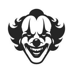 Haunted Clown Smile – Spooky Horror Vector Illustration
