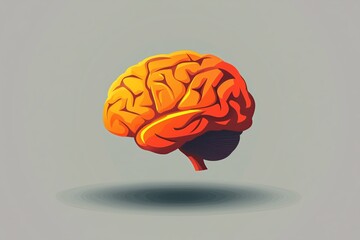 Artificial intellingence brain icon isolated