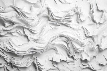 Fototapeta premium White Wall Filled with White Paper