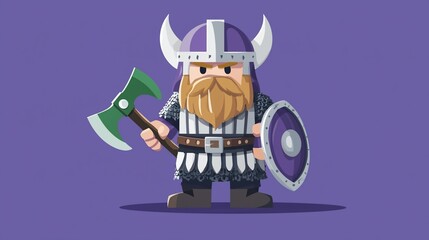 Obraz premium Viking Warrior Illustration