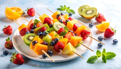 Colorful Fruit Skewers A Summer Party Delight