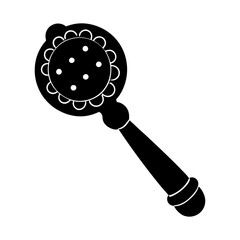 Rattle Silhouette vector