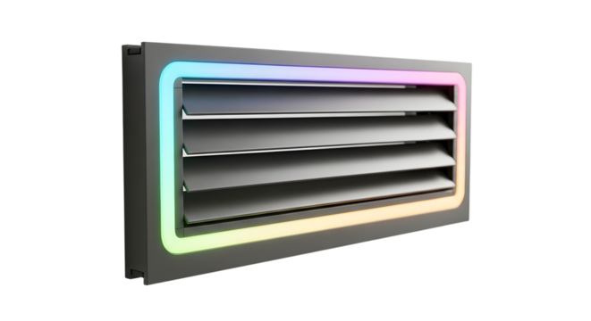 Wall vent with RGB lighting