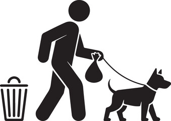 Please clean after your dig vector sign isolated on a white background 