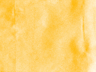 Yellow Orange Wrinkled Paper Texture Close-Up Background