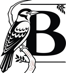 Naklejka premium Vector illustration of a bird