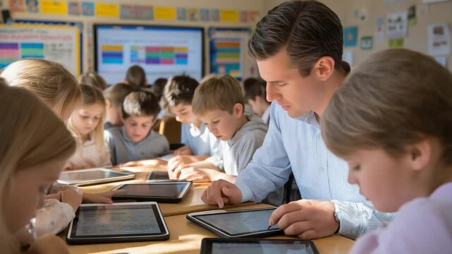 Interactive Math Learning in a Modern Classroom