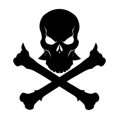 Crossbones Silhouette vector