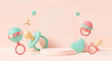 Cute Baby Shower Scene