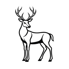 deer silhouette vector