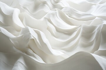 Obraz premium White Fabric Close Up