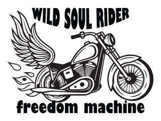 vector motorcycle label