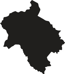 Benin black map silhouette vector style with white background 