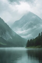Mountain Lake Landscape