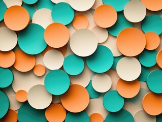 Colorful Circles on Wall