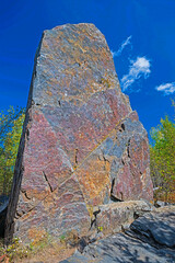 Large Erratic Magnetic Rock in the Wilds