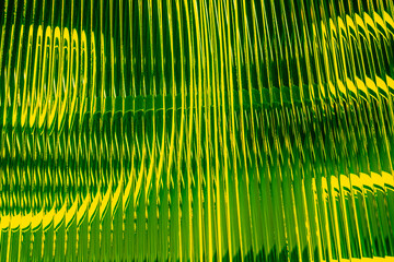 Luminous Lines On The transparent polycarbonate cells