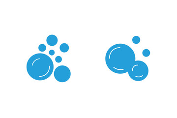 "Fizzy Drink and Bubble Icon Set. Effervescent Soda, Water Drops, Foam, and Soap Vector Collection."