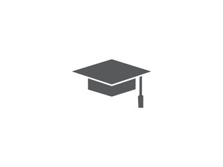 Graduation cap icon and illustration design vector design 