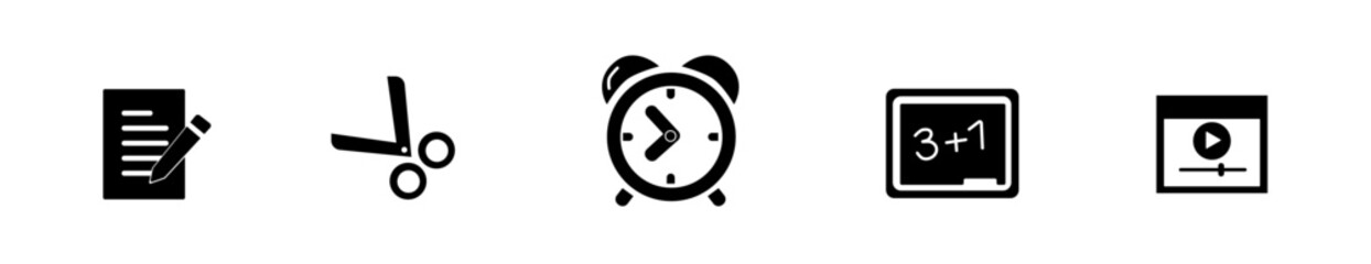 education icon symbol vector template collection
