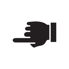 Gestures Of Human Hands, Pointing Towards The Left Icon In Trendy Design Vector Eps 10