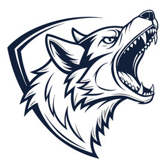 Angry wolf head graphic (3)