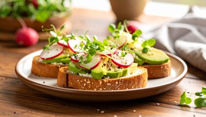 Vegan Avocado Toast with Microgreens