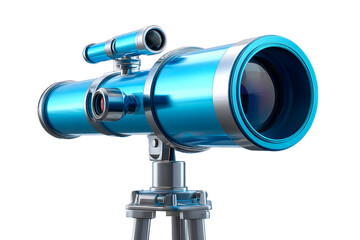 Explore the universe with a sleek blue telescope and sturdy tripod