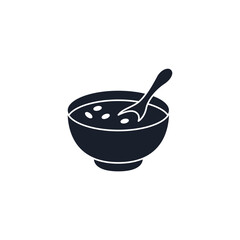 Soup Bowl Icon Vector Illustration. Comfort Food Symbol for Restaurant Branding and Healthy Meal Designs