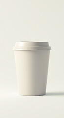 empty blank coffee cup container ready for mockup