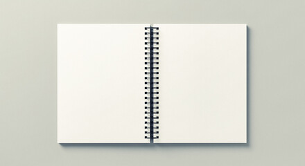 open blank notebook