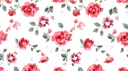 seamless pattern with tulips