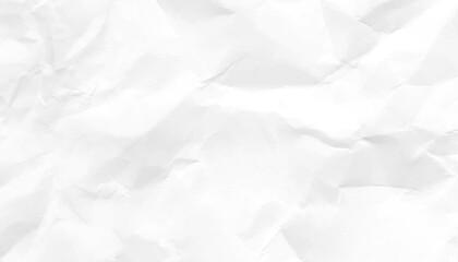Fototapeta premium White crumpled paper texture background. Design space white tone. Paper texture Crumpled White. Top view.