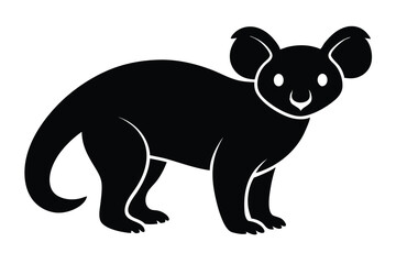 Obraz premium hyena, wildlife, animal, detailed illustration, black and white, minimalist, flat design 