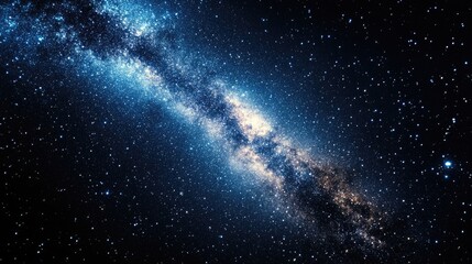 Galaxy with Stars in Sky